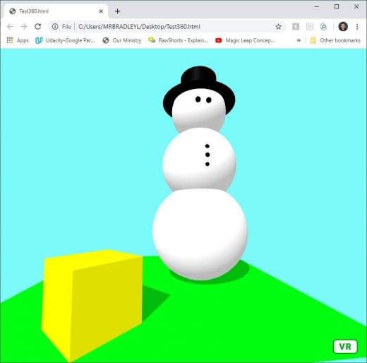 The snowman created from Listing 2