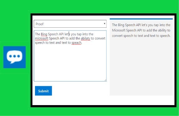 Bing Spell Check API