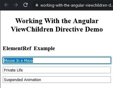 ElementRef Angular tutorial