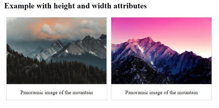 HTML <img> <height> and <width> tutorial